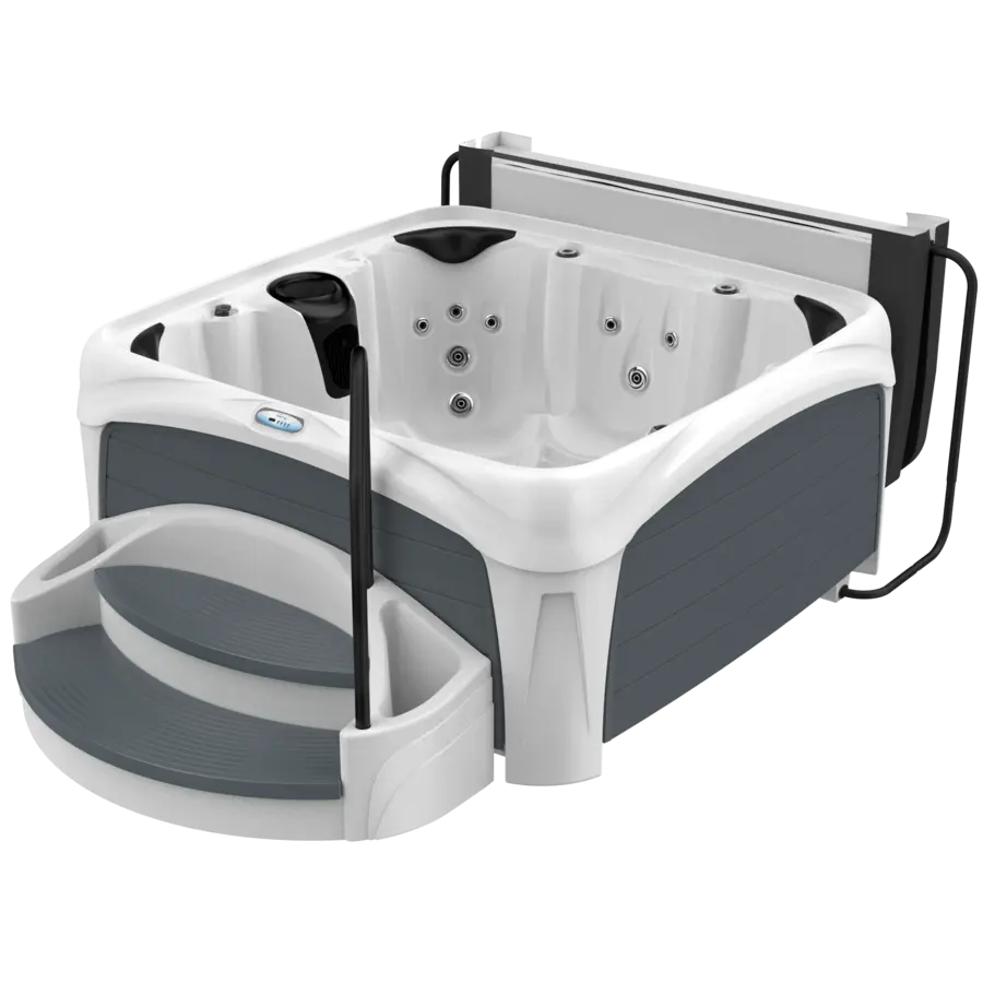 White Diamond Spa with Gray Panels